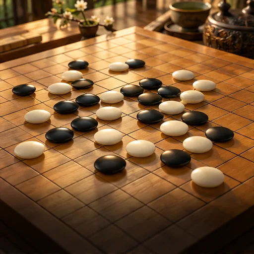 五子棋棋盘与黑白棋子
