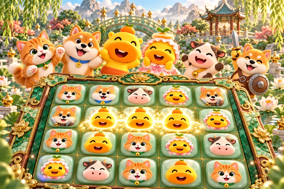 消消乐的彩色方格棋盘
